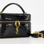핸드백 및 숄더백 Sac Gaby Vanity en cuir verni Saint Laurent 검은색 Femme