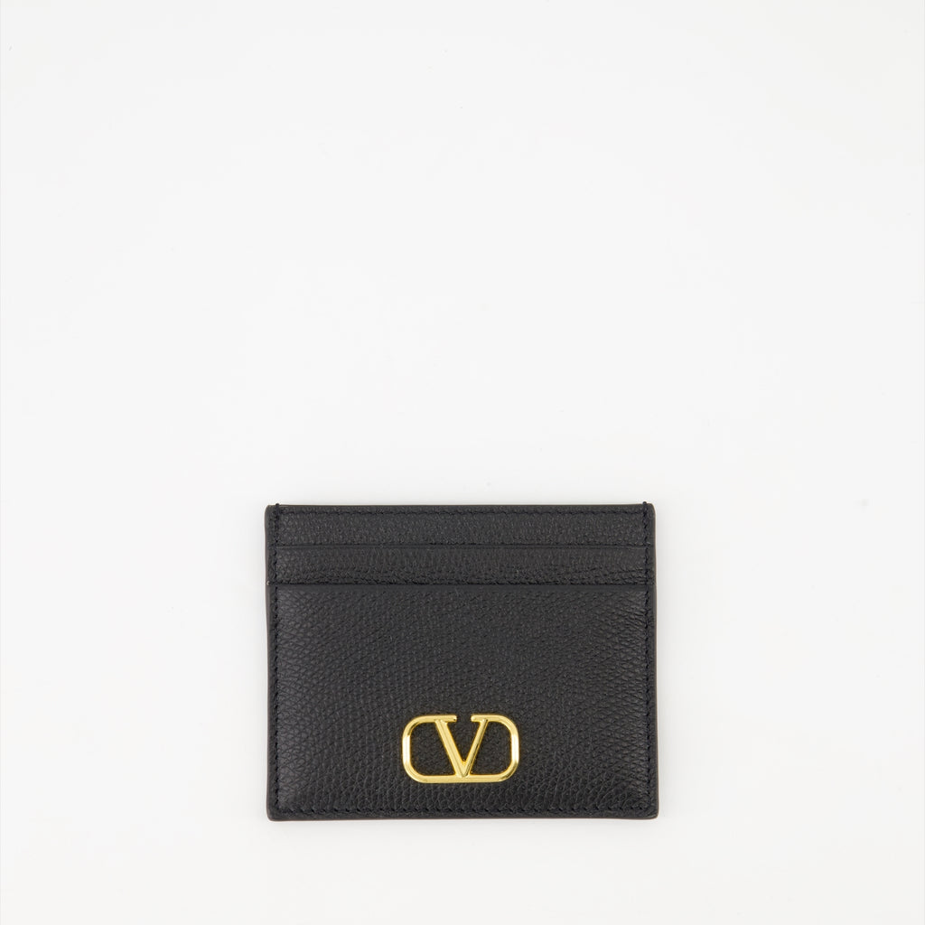 Petite maroquinerie Porte-cartes VLogo Valentino Garavani Noir Femme