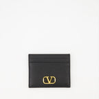 Petite maroquinerie Porte-cartes VLogo Valentino Garavani Noir Femme