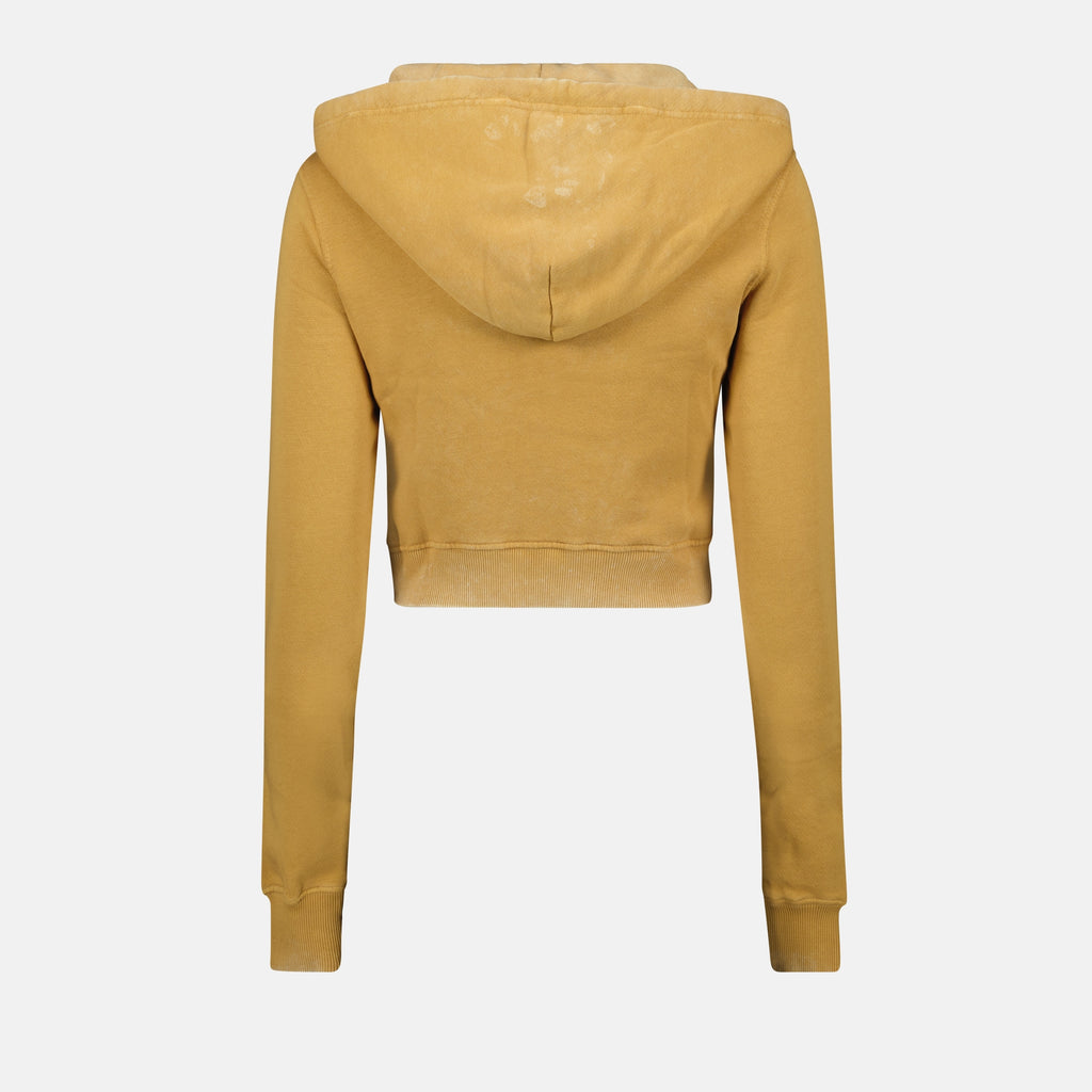 Sweatshirts Hoodie F-Slimmy-Hood-P5 Diesel Yellow Femme