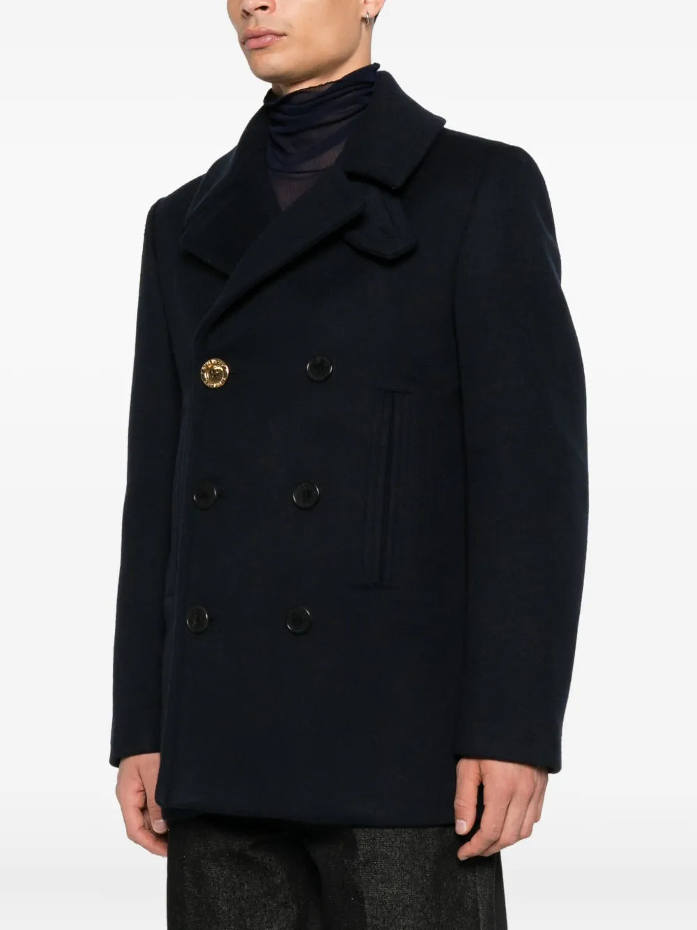 Image of the Givenchy Men's wool caban coat - Autumn-Winter 2025 Season - Detailed View_1
