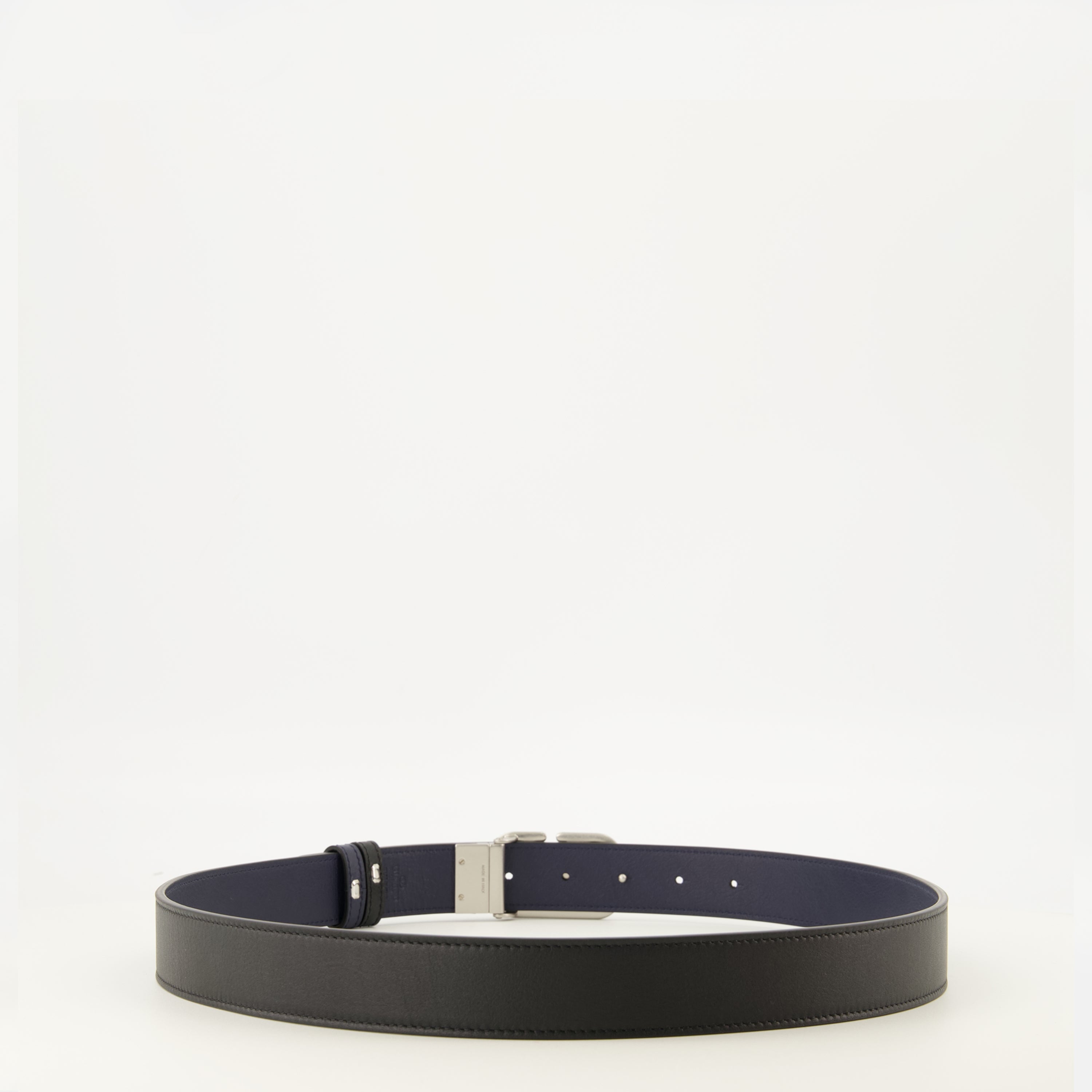 Ceintures Ceinture VLogo réversible bleu marine Valentino Garavani Bleu foncé Homme