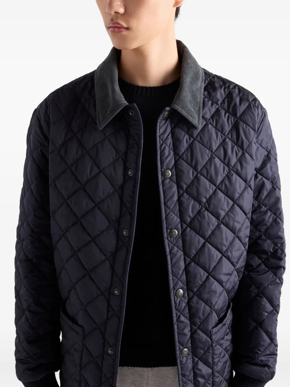 Image of the Prada Men's Quilted Jacket - Fall-Winter 2025 - Detailed View 4
