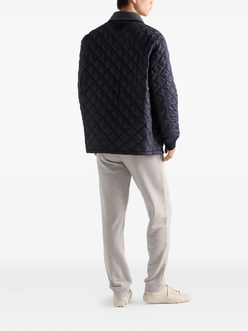 Image of the Prada Men's Quilted Jacket - Fall-Winter 2025 - Detailed View 1