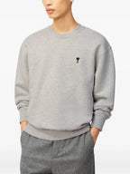 Image of the AMI heart sweatshirt from the brand Ami PARIS for Men - Autumn-Winter 2025 - Detailed View 5