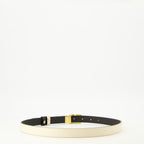 Ceintures Ceinture VLogo réversible blanc et noir 20 mm Valentino Garavani Blanc Femme