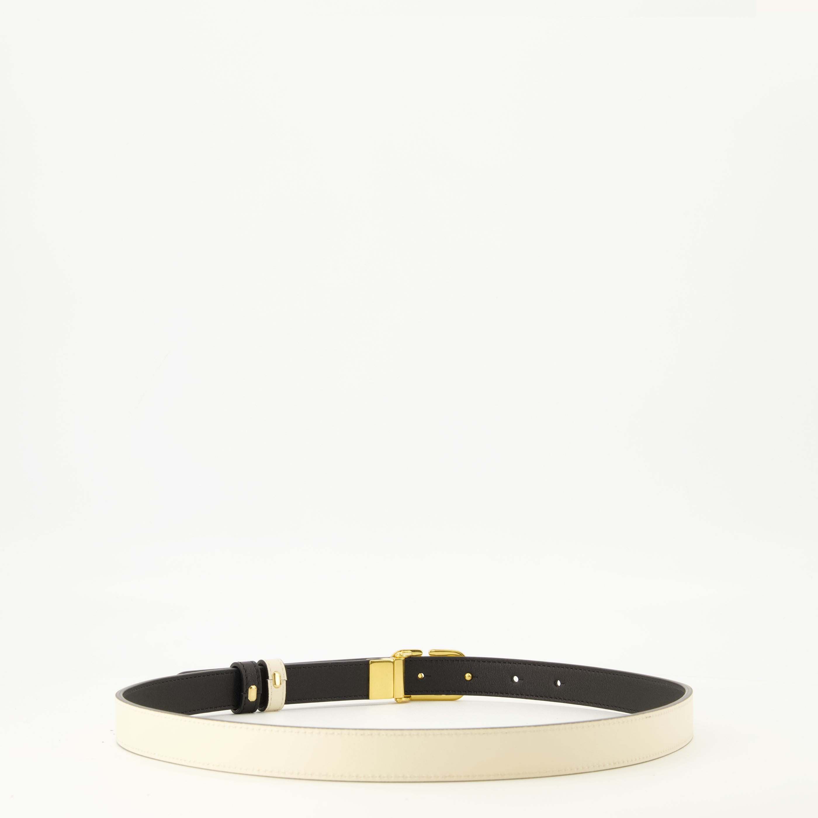 Ceintures 리버서블 VLogo 벨트 블랙과 화이트 20 mm Valentino Garavani Blanc Femme
