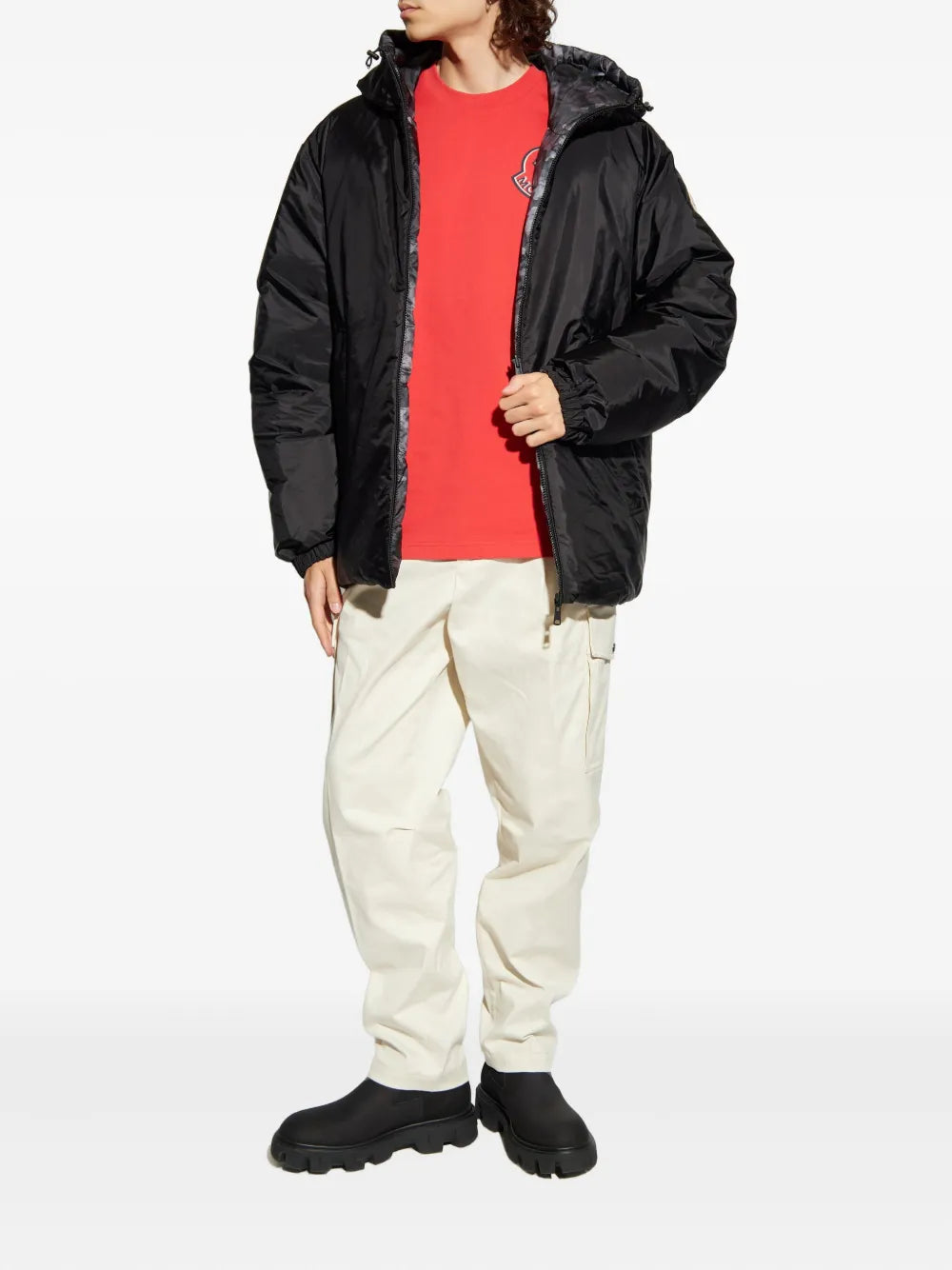 Image of the Moncler Men's Aubepine Down Jacket - Autumn-Winter 2025 - Back View