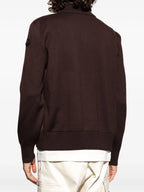 Imagem do cardigã de lã e camurça da marca Moncler para Homem - Temporada Outono-Inverno 2025 - Vista Detalhada_4