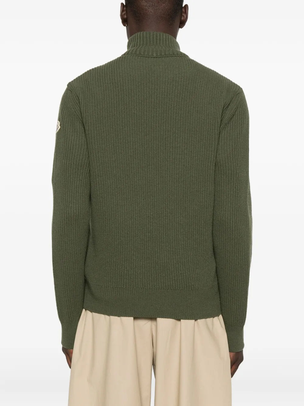 Imagem do Cardigan Bi-Material da marca Moncler para Homem - Temporada Outono-Inverno 2025 - Vista Detalhada_4