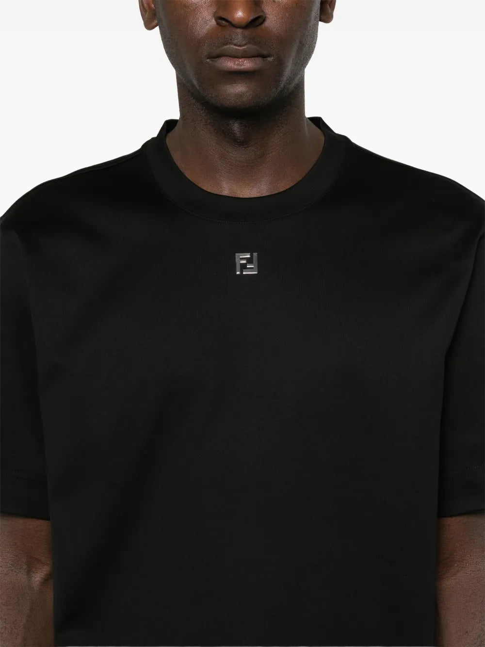 T-shirt T-shirt in cotone Fendi Nero Homme