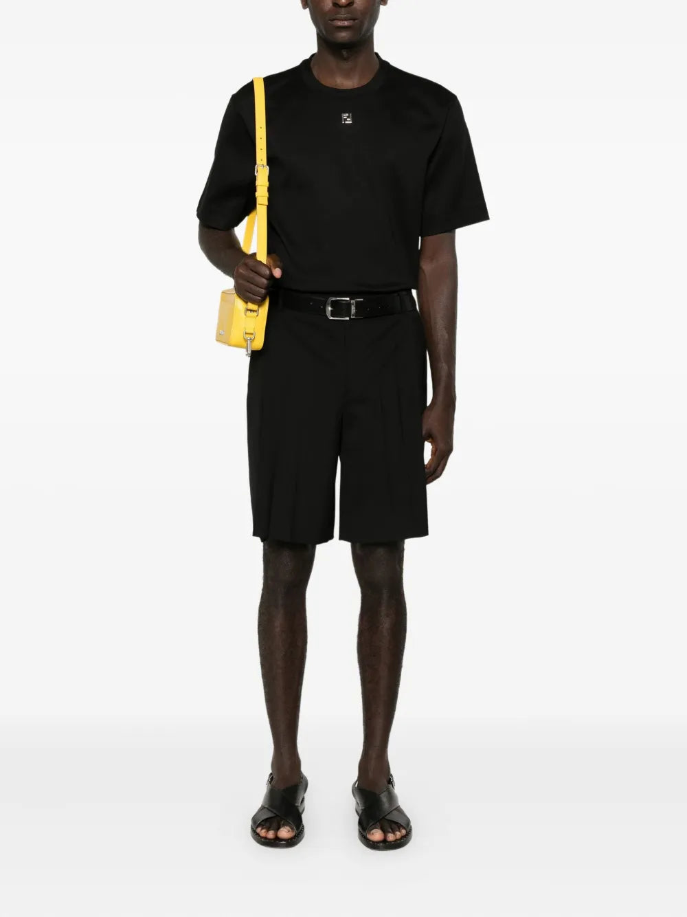 T-shirt T-shirt in cotone Fendi Nero Homme