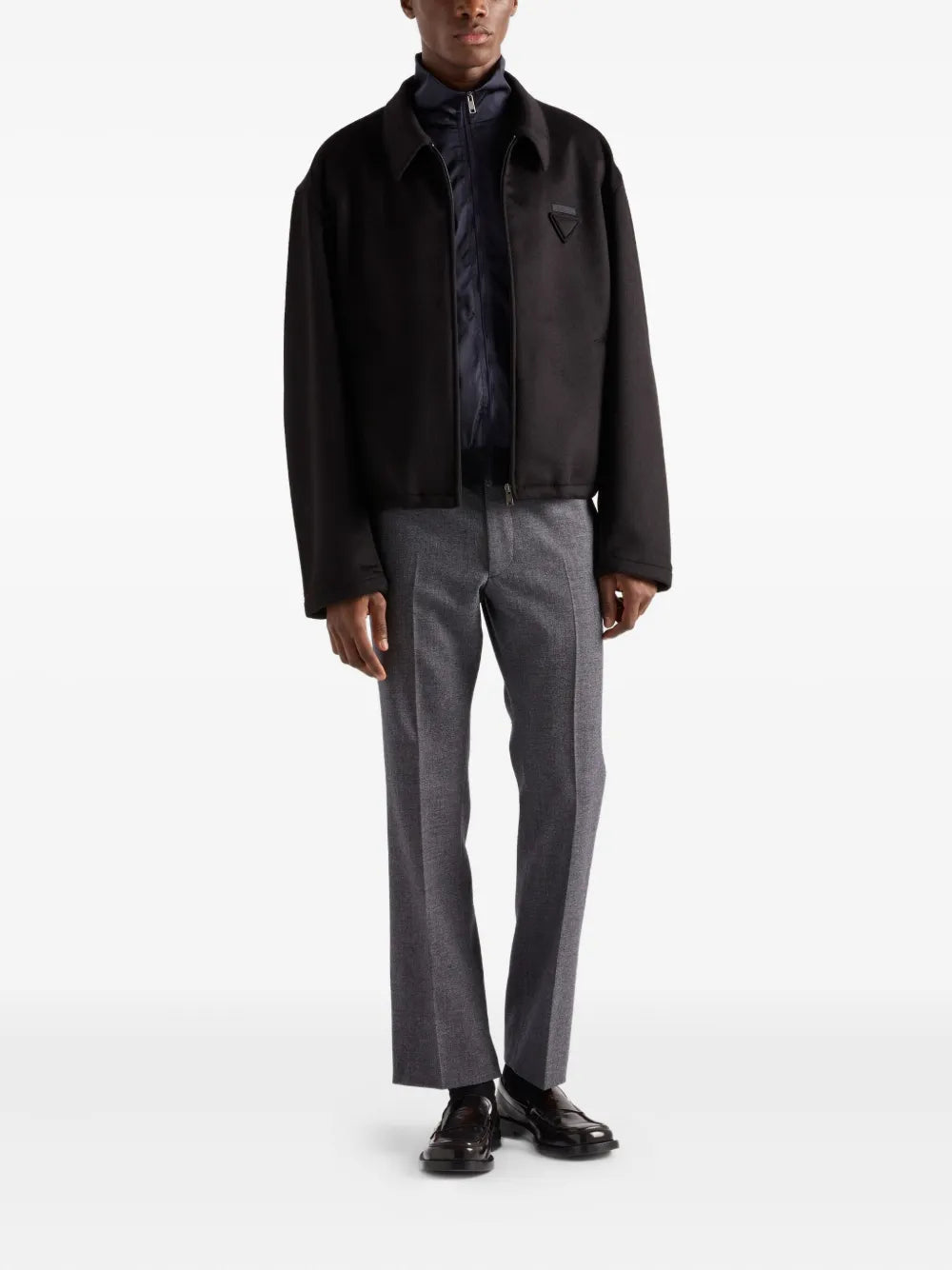 Image of the article Two-tone jacket by Prada for Men - Autumn-Winter 2025 - Back view