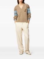 Image of the College Sweater by Ami PARIS for Unisex - Autumn-Winter Season 2025 - Detailed View_1