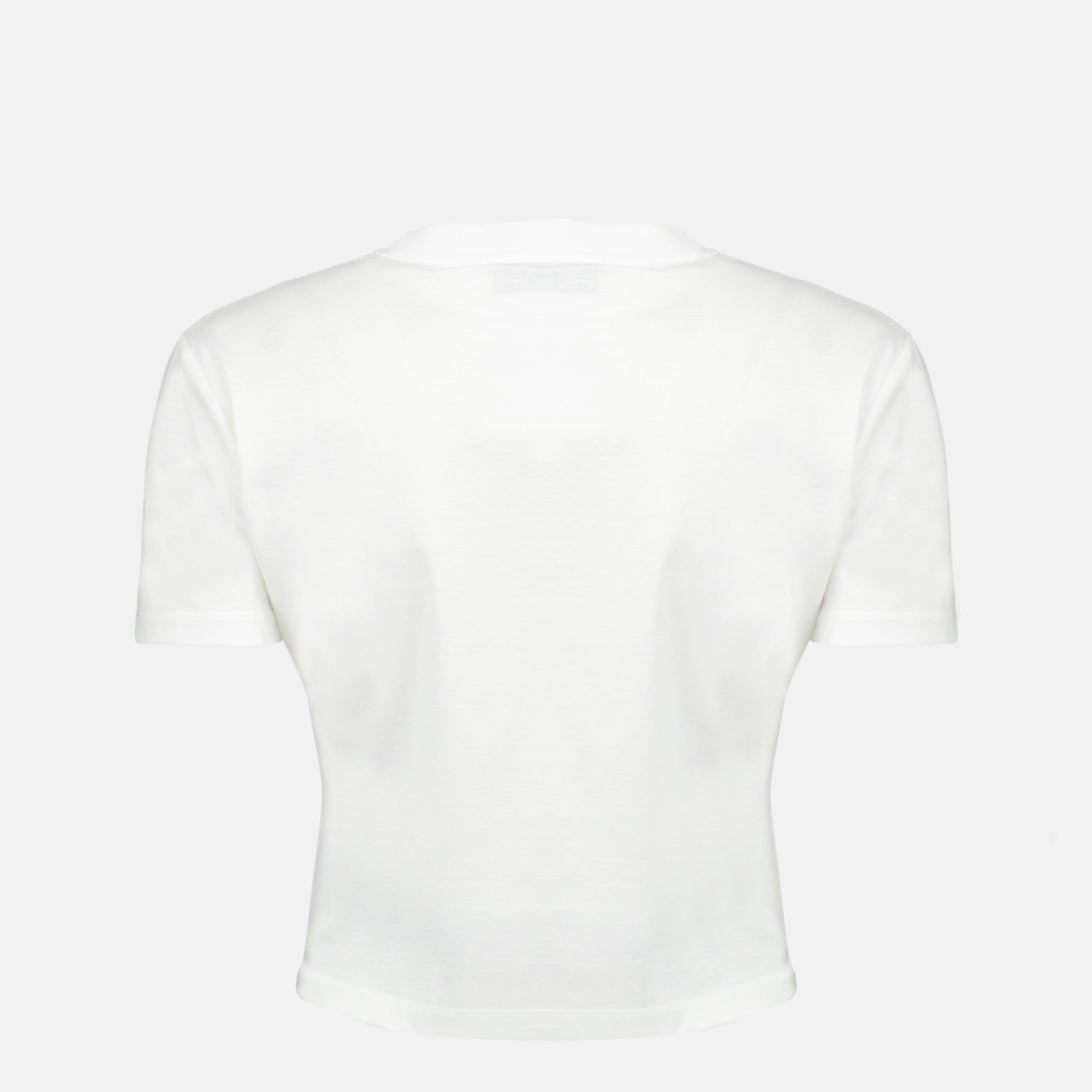 T-shirts T-Shirt Branco em Algodão Miu Miu Blanc Femme