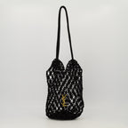 Imagen del bolso de crochet negro de la marca Saint Laurent para Mujer - Temporada Otoño-Invierno 2025 - Vista Frontal