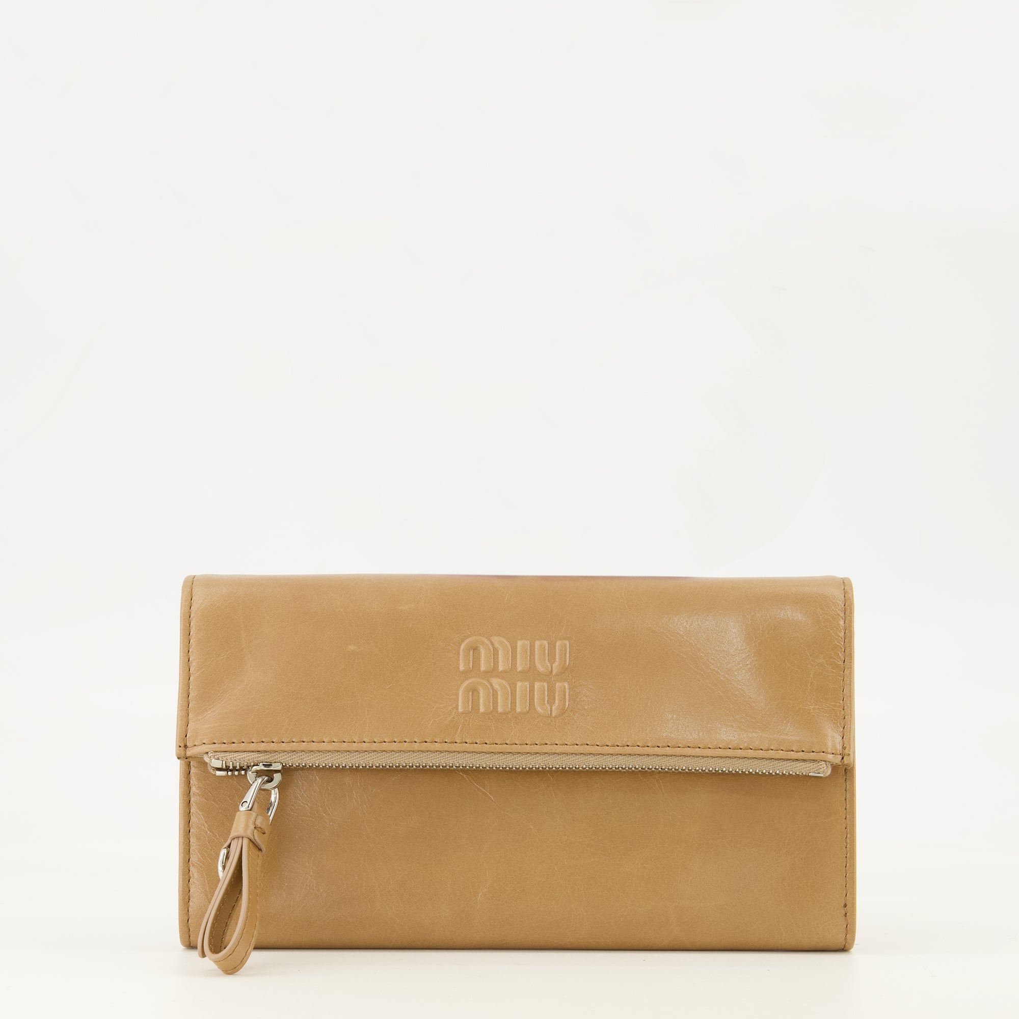 Petite maroquinerie Portefeuilles en cuir marron Miu Miu Marron Femme