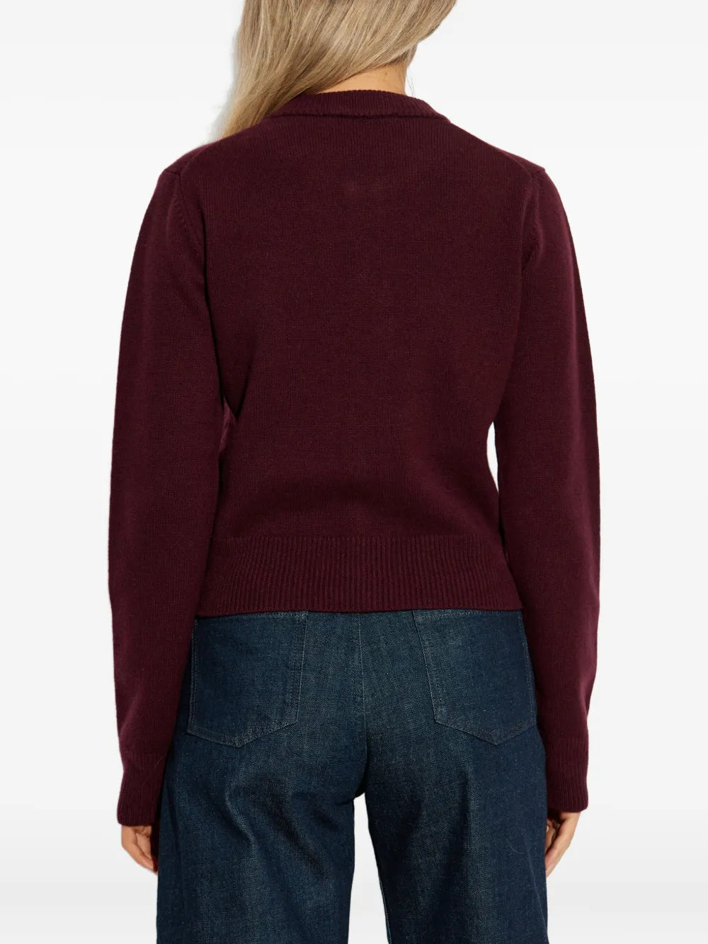 Imagem do artigo Cardigan AMI de coração da marca Ami PARIS para Mulheres - Temporada Outono-Inverno 2025 - Vista Detalhada_4