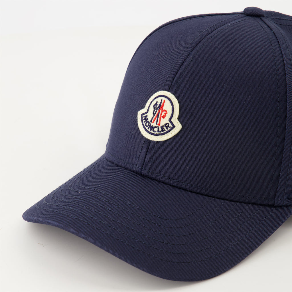 Image de l'article Casquette logo bleu marine de la marque Moncler pour Homme - Saison Printemps-Été 2026 - Vue détaillée_3