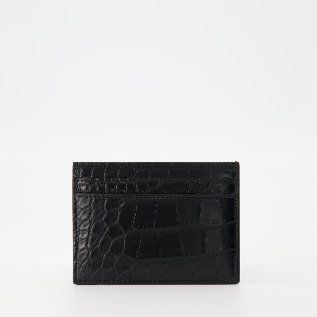Petite maroquinerie Porte-cartes Cassandre Saint Laurent Noir Homme