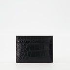 Petite maroquinerie Porte-cartes Cassandre Saint Laurent Noir Homme