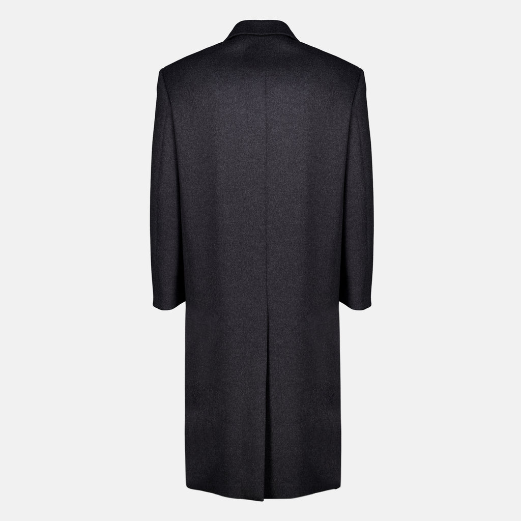 Manteaux Manteau gris en laine Saint Laurent Gris Homme