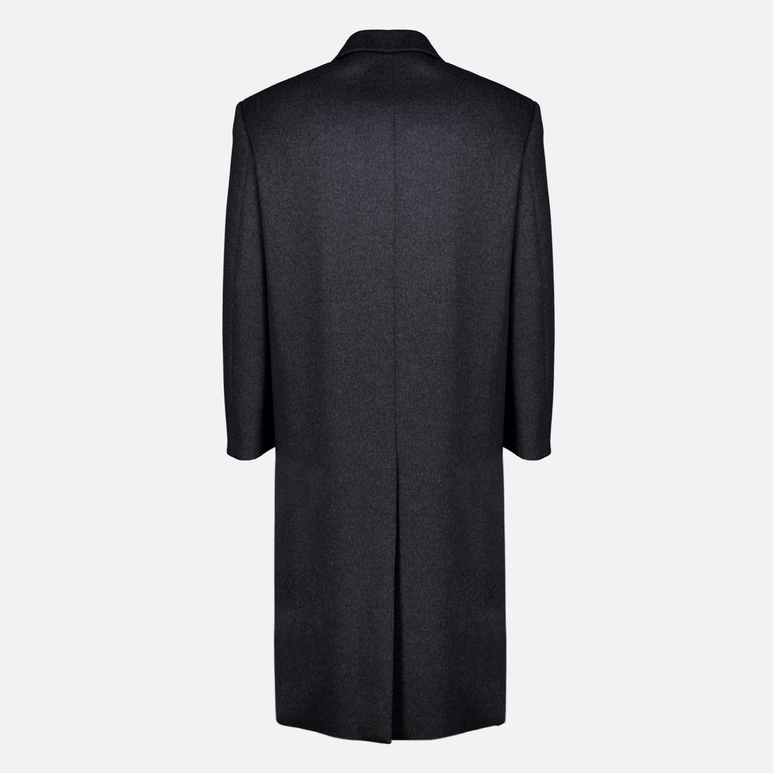 Manteaux Abrigo de Lana Gris Saint Laurent Gris Homme