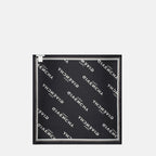 Écharpes, foulards et gants Petit carré en soie Shadow noir Givenchy Noir Femme