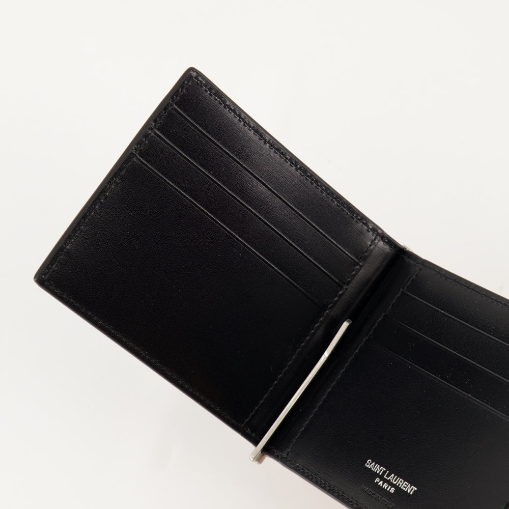 Small leather goods Cassandre Wallet Saint Laurent Black Homme