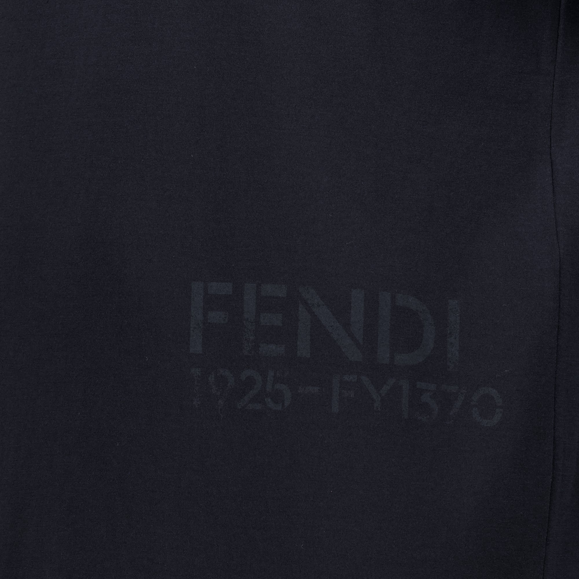 T-shirts T-Shirt Nera in Cotone Fendi Noir Homme