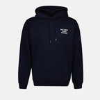 Sweatshirts Navy Blue Slogan Hoodie Drole De Monsieur Dark blue Homme