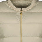 Abrigos Chaqueta de Plumas Mauvezin Moncler Beige Mujeres