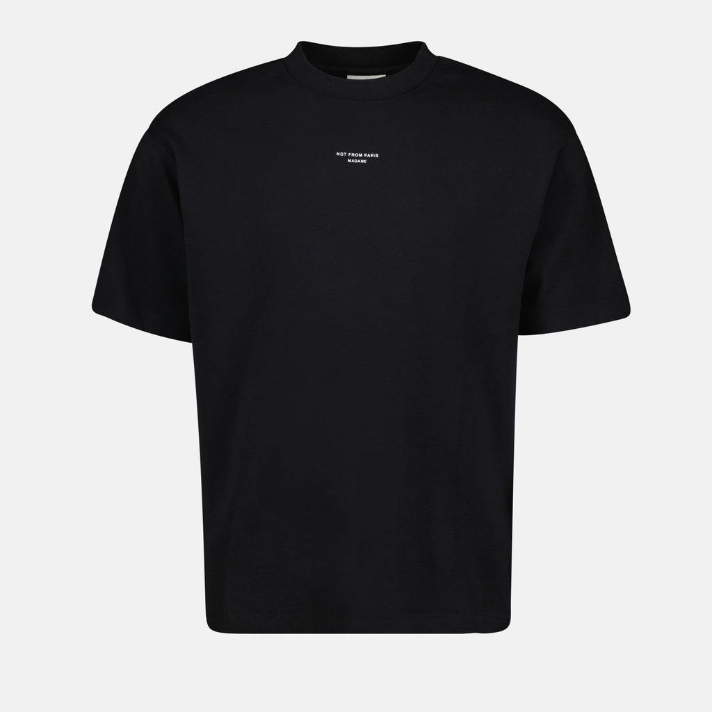 T-shirts T-shirt Slogan Classique noir Drole De Monsieur Noir Homme