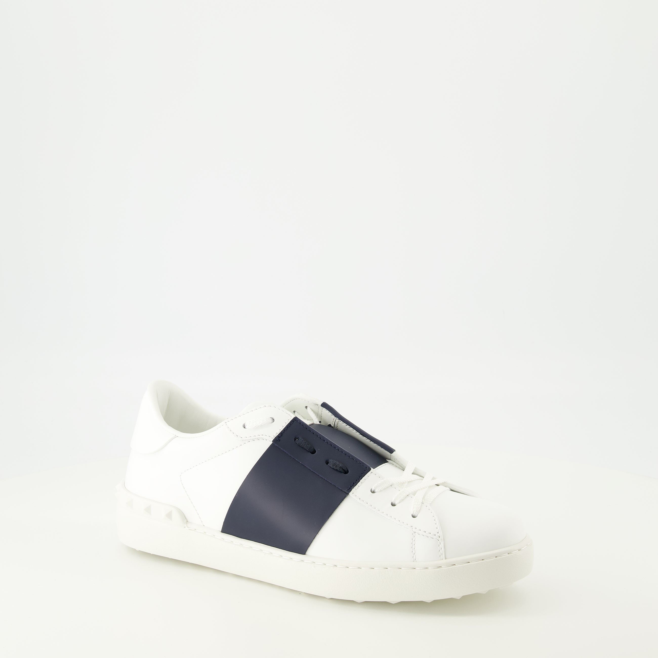Navy Blue Open Sneakers Valentino Garavani - Men – myCompañero