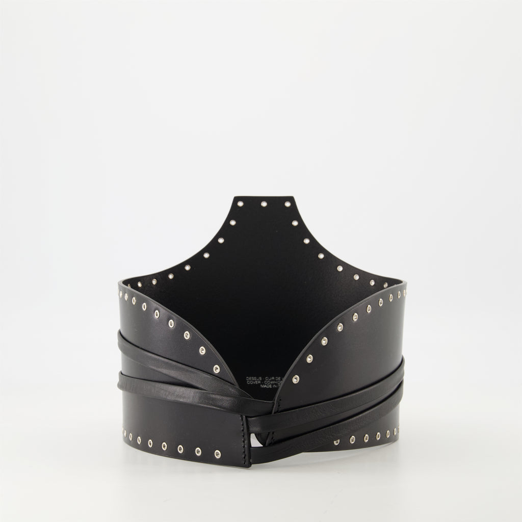 Ceintures Ceinture en cuir Lanny Iro Noir Femme