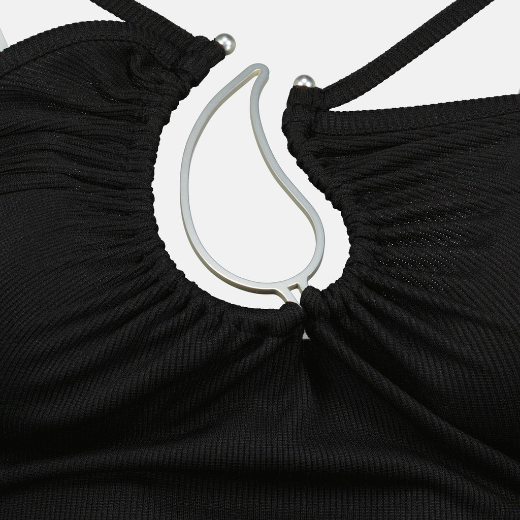 Tops Kaschmir-Muster-Top Christopher Esber Noir Femme