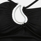 Tops Kaschmir-Muster-Top Christopher Esber Noir Femme