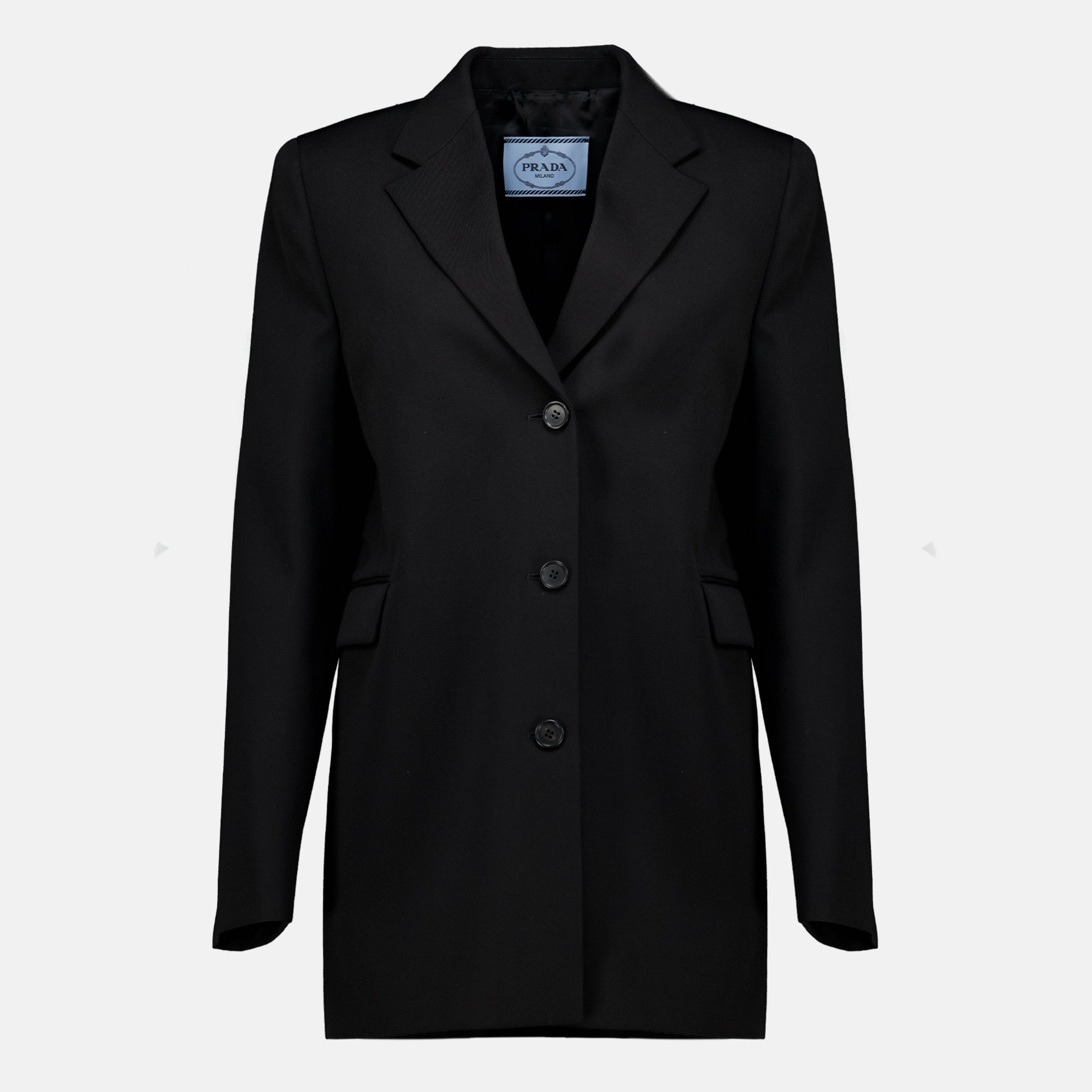 【みー】PRADA ブラック ベルベットデニムジャケット 40 プラダ デニムジャケット - 女性用 – myCompañero