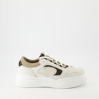 Sneakers Baskets Fendi Force Fendi Beige Homme