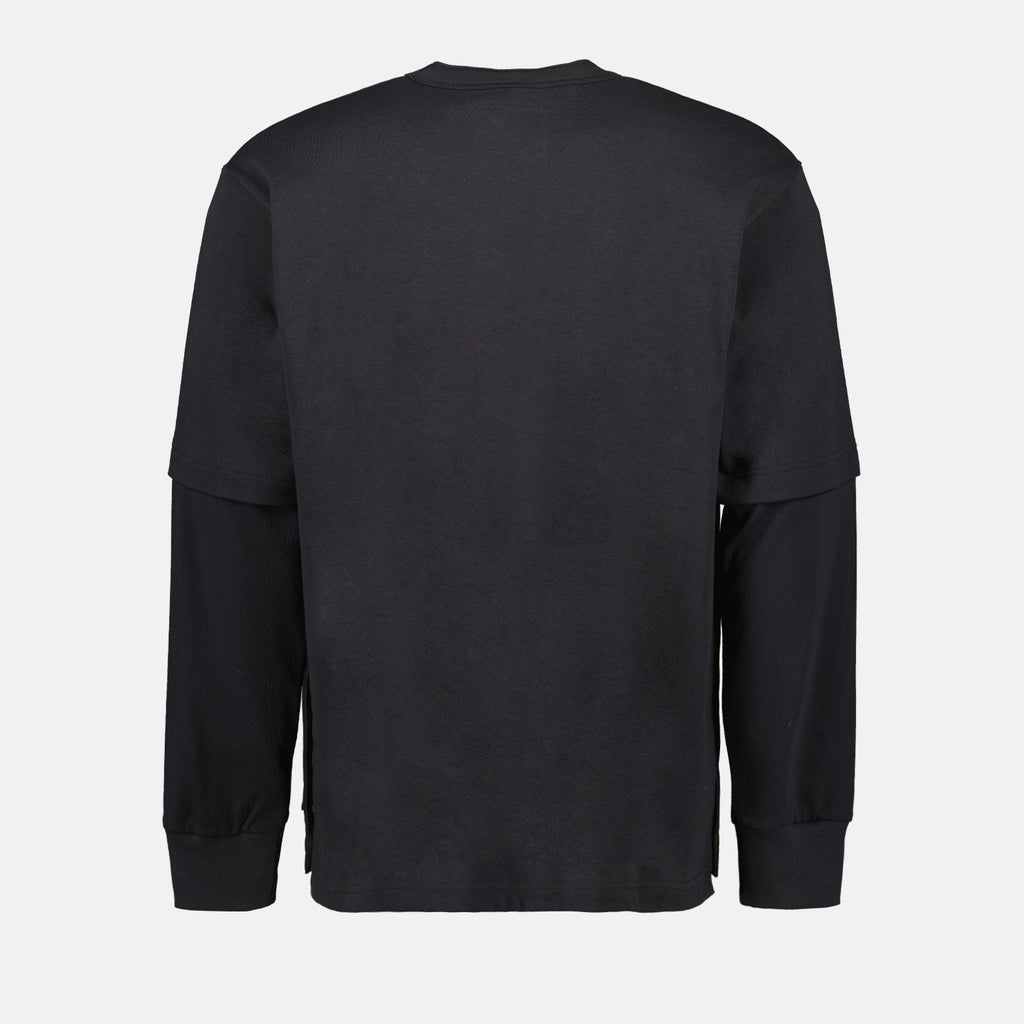 Sweatshirts Sweatshirt en jersey de coton Sacai Gris Homme