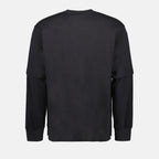 Sweatshirts Sweatshirt en jersey de coton Sacai Gris Homme