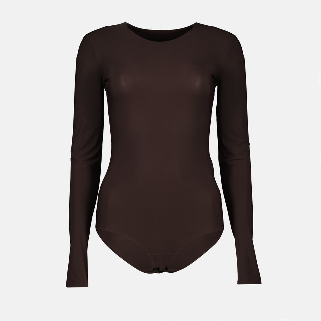 Immagine del body in nylon del marchio Mm6 per donna - Stagione Autunno-Inverno 2025 - Vista Frontale