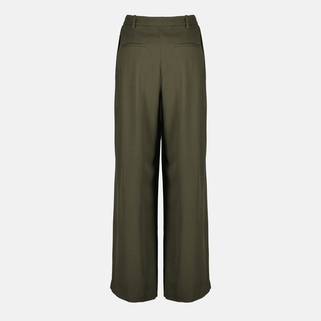 Imagen del pantalón ancho kaki de la marca Iro para Mujer - Temporada Otoño-Invierno 2025 - Vista Trasera