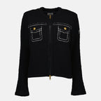 Knitwear Two-tone Cardigan Moncler Dark blue Women