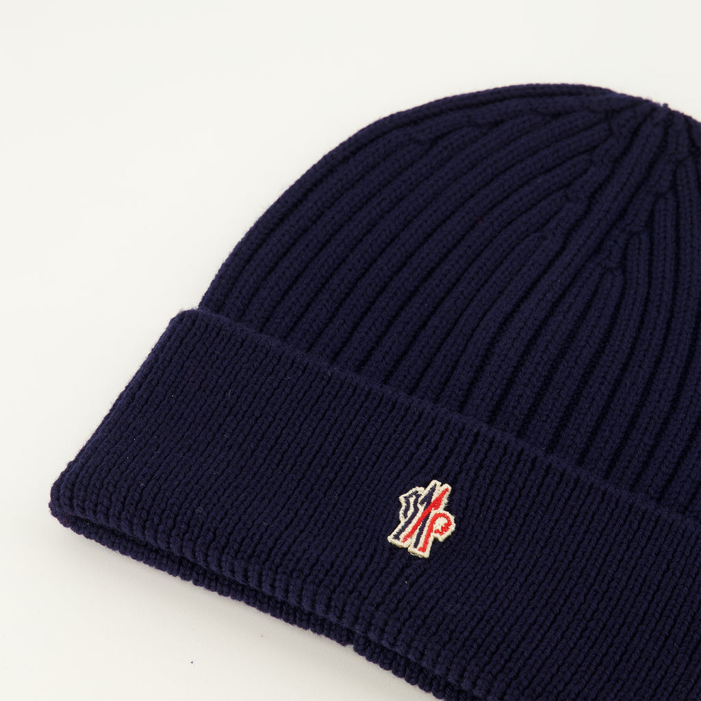 Chapeaux, casquettes et bonnets Bonnet en laine bleu marine Moncler Grenoble Bleu foncé Homme
