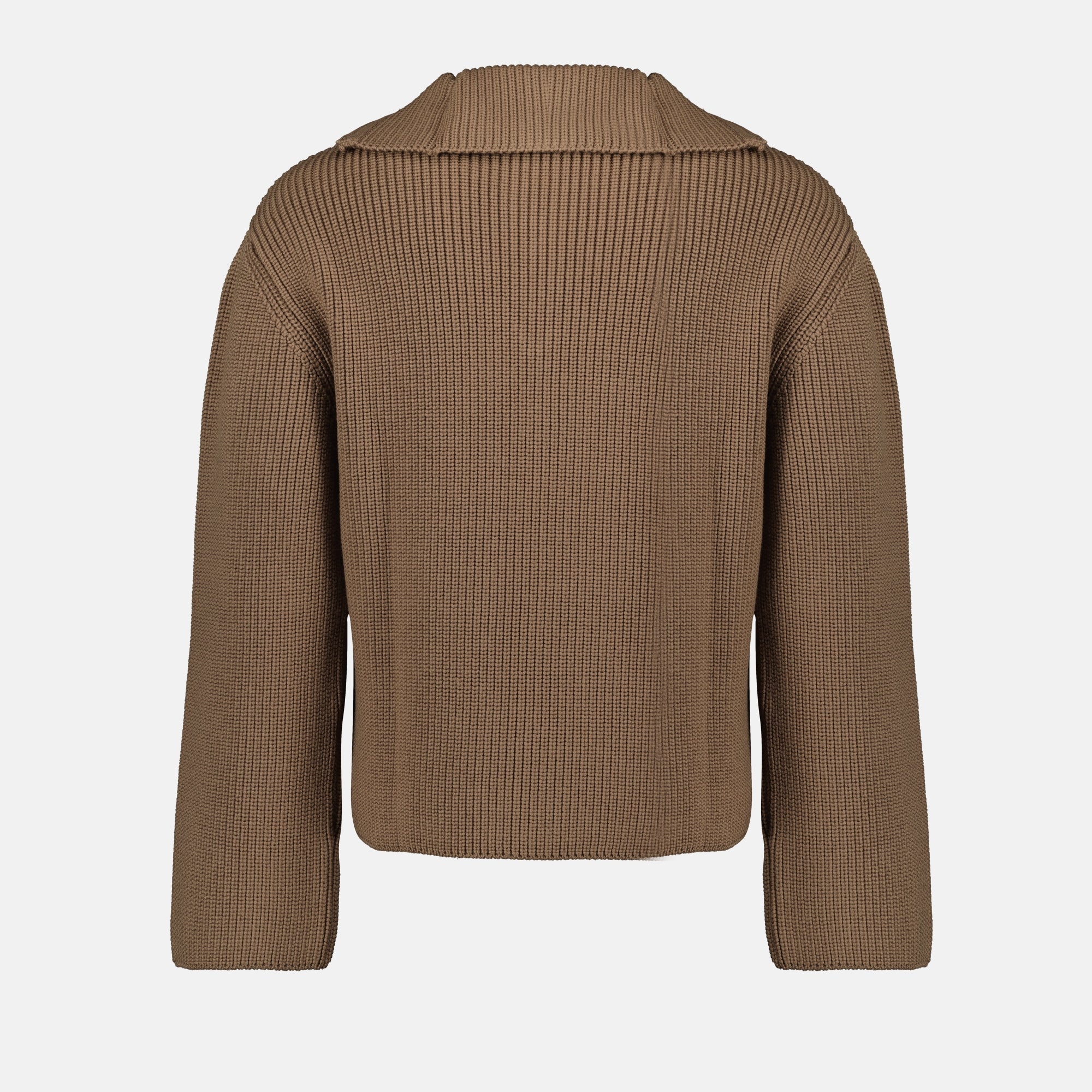 Image of the Courrèges Men's Trucker Sweater - Autumn-Winter 2025 - Detailed View_2