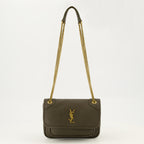 Sacs à main et épaule Niki Mini Ledertasche in Khaki Saint Laurent Kaki Femme