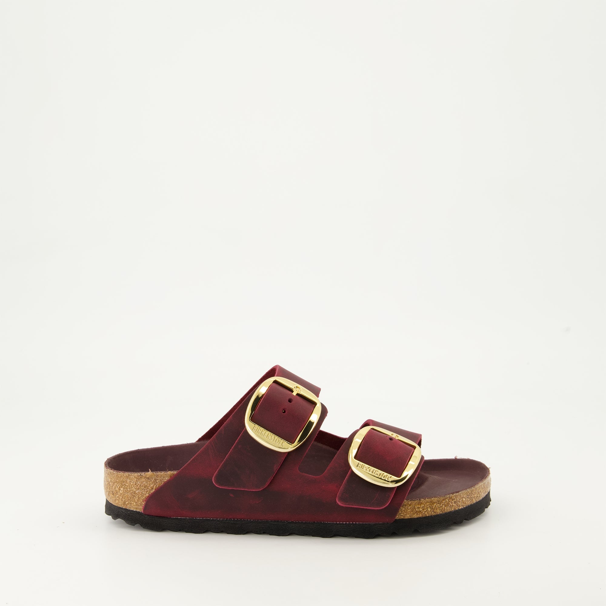 Offene schuhe Claquettes Arizona Birkenstock Bordeaux Femme