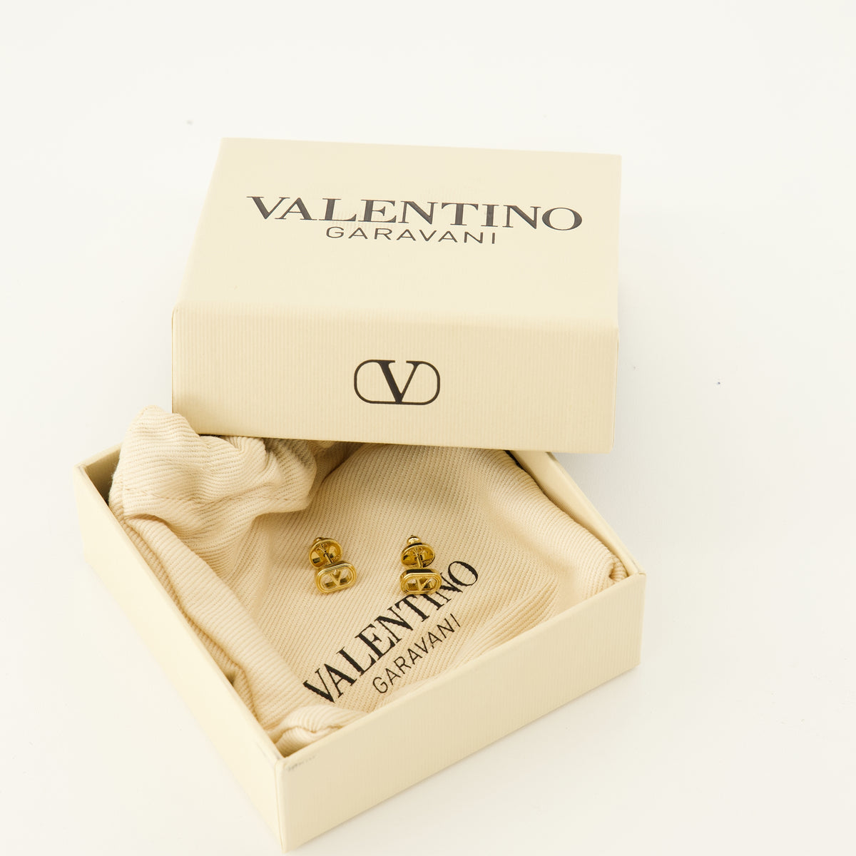 Bijoux Pendientes Ovalette Valentino Garavani Doré Femme