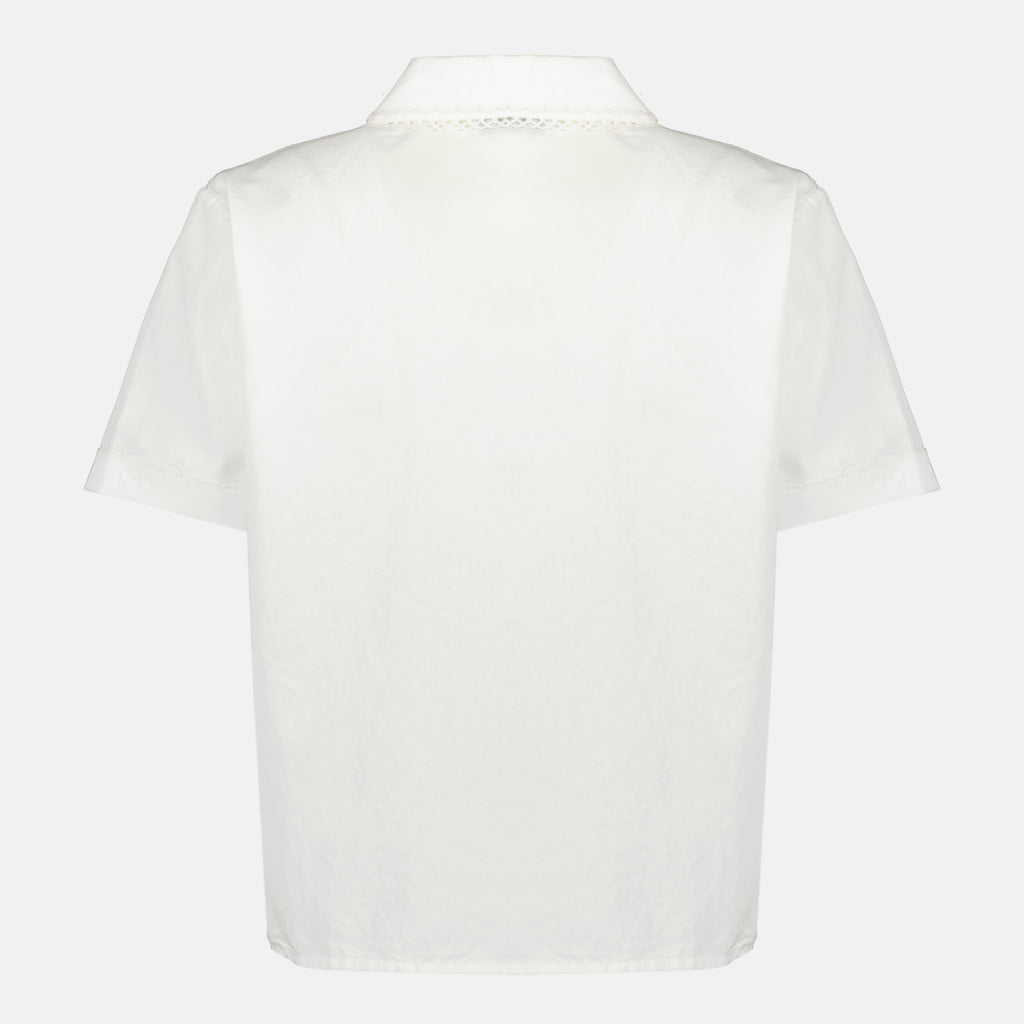 Chemises ホワイトポプリンシャツ Miu Miu Blanc Femme